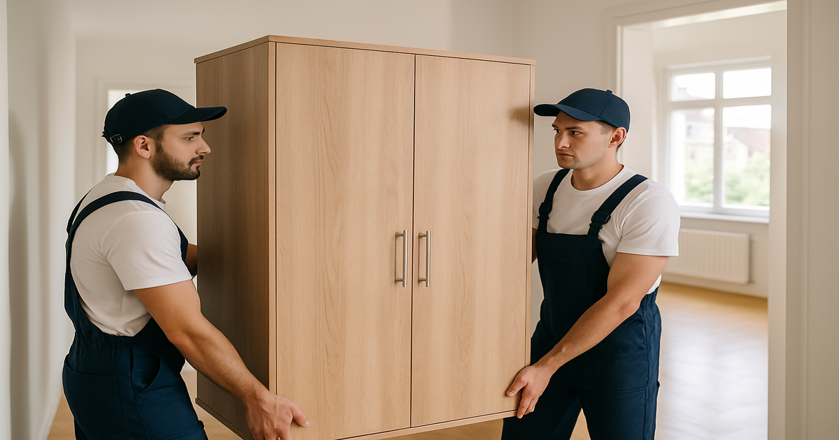 Umzugshelfer in Karlsruhe bei der Arbeit